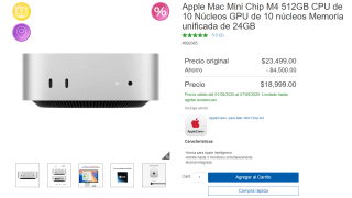 Mac Mini M4 512GB 24GB por $18,999 | Oferta Costco