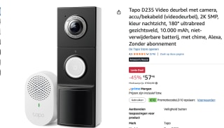 Tapo D235 Video deurbel met camera voor €57,46 bij Amazon