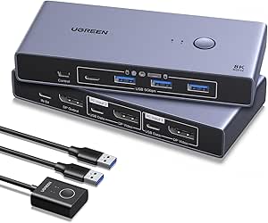 UGREEN DisplayPort KVM-switch voor €61,36 bij Amazon