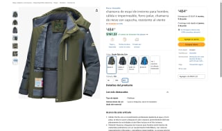Chamarra de Esquí Hombre por $485 | Oferta Amazon