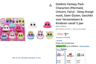 Modelleerschuim DohKins Fantasy Pack voor €3,59 bij Amazon