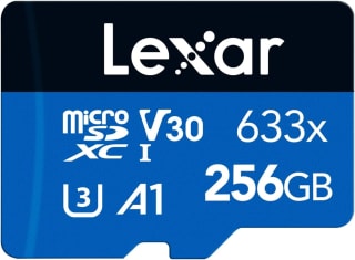 Lexar 256GB Micro SD Card, microSDXC UHS-I + SD Adapter – up to 100MB/s Read