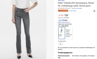 Only Damesjeans voor €19,51 bij Amazon