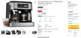 Cafetera De'Longhi COM532M por $3,999 | Amazon