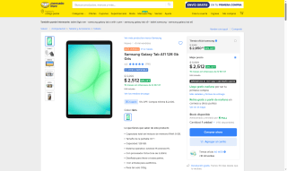Tablet Samsung Galaxy Tab A11 128GB por $2,262 | Mercado Libre