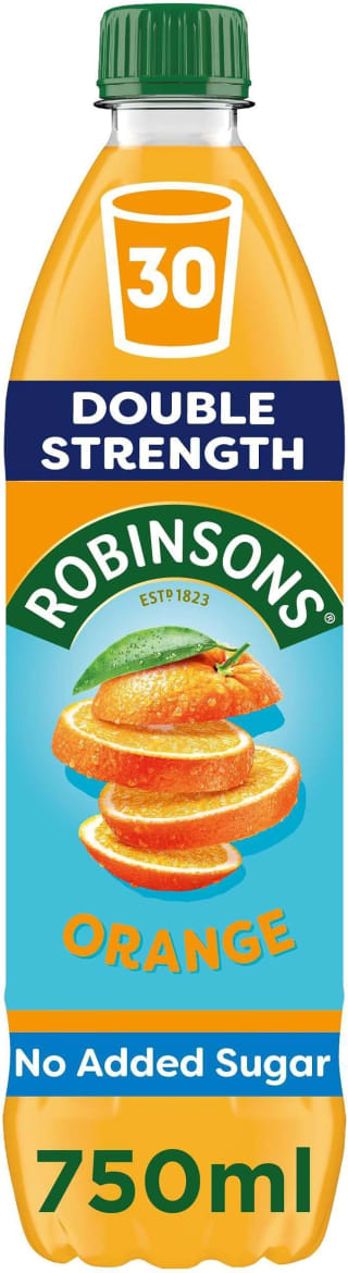 2 x Robinsons Orange Double Strength Fruit Squash 750ml (At Checkout) (£1.25 S&S)