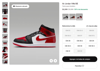 Tenis Nike Air Jordan 1 Mid SE por $2,209