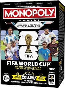 Monopoly Panini Prizm: Copa Mundial de la FIFA, Caja Cartas coleccionables por 21.99€