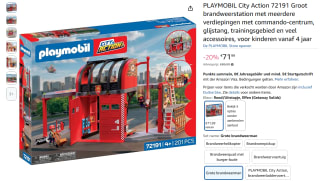 PLAYMOBIL City Action 72191 Grote brandweerstation voor €71,99 bij Amazon