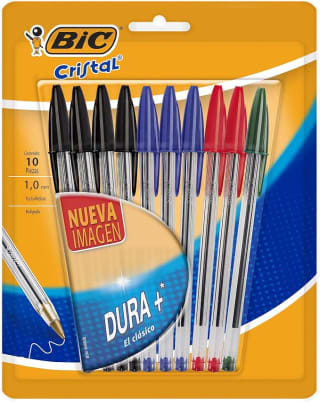 BIC 4-Color 3 + 1 (10 piezas) por $20 en Amazon