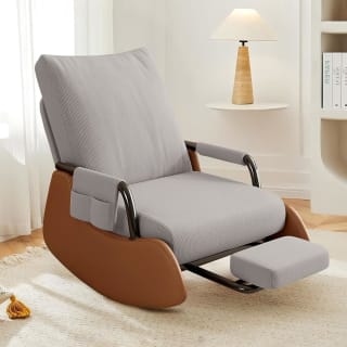 Silla Mecedora Acolchada con Bolsillos Laterales y Respaldo Ajustable por 144,88€