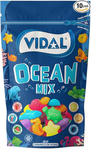 10 bolsas Ocean Mix Vidal 180 g Golosinas surtidas por 2.49€ y otras más descripción