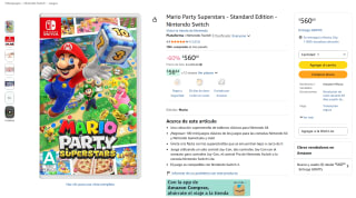 Mario Party Superstars para Nintendo Switch por $560 | Oferta Amazon