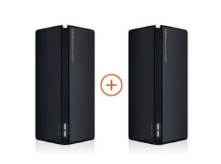 Pack de 2 routeurs Wifi Bi-bande Xiaomi Mesh System AX3000 à 59,99€