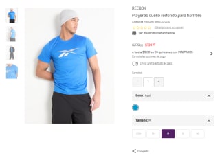 Playeras Reebok por $139 | Suburbia