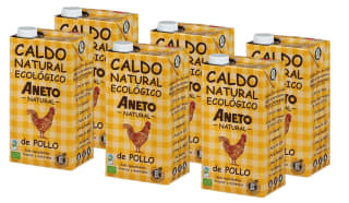 Pack 6 x 1L de Aneto 100% Natural - Caldo de Pollo Ecológico por 13.5€