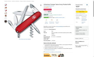 Navaja Victorinox Camper por $609 | Amazon (Prime)