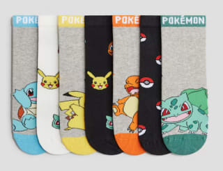 7 paar Pokémon sokken voor €4,99 bij H&M
