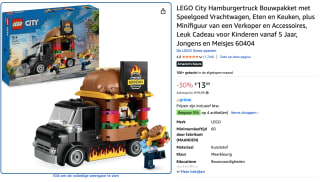 LEGO Lego 60404 City Vehicles Burger Truck voor €13,99 bij Amazon