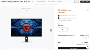 Xiaomi Gaming Monitor G27i 2026 por $2,232