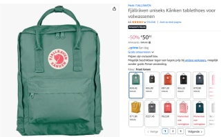 Fjällräven Kånken Unisex Rugzak - Frost Green voor €50,42 bij Amazon