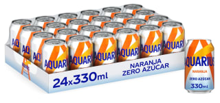 Pack 24 x 33cl de AQUARIUS Naranja Zero Azúcar por 12.41€