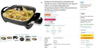 Parrilla Eléctrica Redlemon 4.5L por $746 | Oferta Amazon