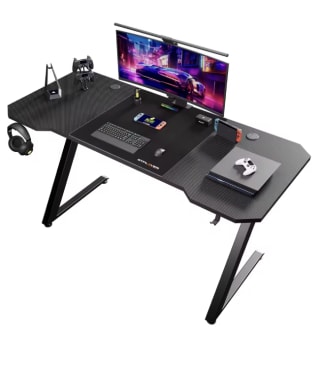 GTPLAYER Escritorio Gaming Negro 120x60cm por 63,99€