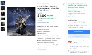 Casco Wylder Elden Ring Nightreign por $1,899 | Mercado Libre