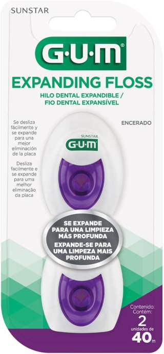 Hilo Dental GUM Expanding Tecnología Avanzada por $55 | Amazon