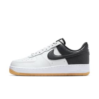 Paniers Air Force 1 Blanc Noir Métallisé Argent à 83,99€