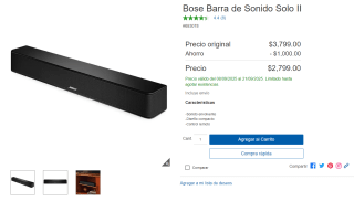 Bose Barra de Sonido por $2,799 | Oferta Costco