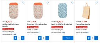 Ofertazas accesorios sillas de paseo en Carrefour desde 5.09€ posible error precio