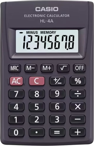 Calculadora Estándar Casio HL-4A por $38 | Oferta Amazon