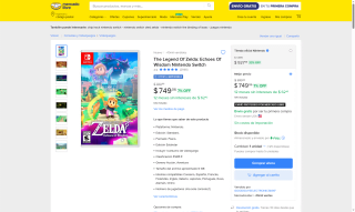 The Legend of Zelda: Echoes of Wisdom por $749 | Oferta Mercado Libre