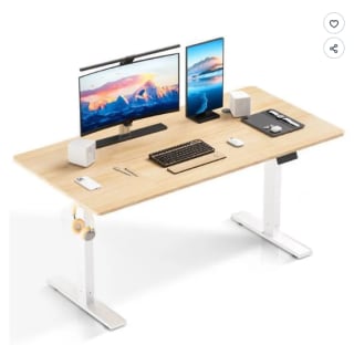 Bureau assis debout électrique HOMAVO à 99,99€