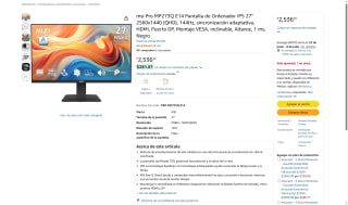 Monitor MSI Pro MP273Q 27" por $2,536 | Oferta Amazon