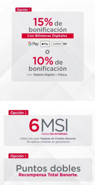 Hasta 15% de Bonificación en Comercio | Banorte