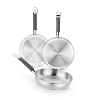 BRA Master Set de 3 Sartenes Acero Inoxidable 18/10 (20-24-26 cm) por 38.96€