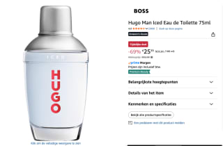 Hugo Boss Hugo Iced Eau de Toilette Spray 75 ml voor €25 bij Amazon
