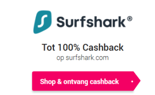 100% cashback op een Surfshark abonnement via CashbackXL