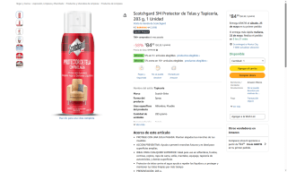 Protector Telas Scotchgard 3M por $85 | Oferta Amazon