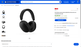 Audífonos Sonos Ace Inalámbricos ANC por $3,819 | Walmart
