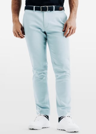 Pantalón de golf chino algodón hombre, MW500 azul celeste por 14.99€