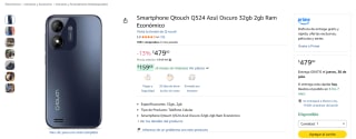 Smartphone Qtouch Q524 32GB por $479 | Oferta Amazon