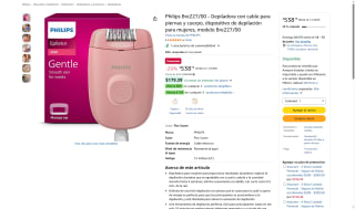 Philips Depiladora 15V por $538 | Oferta Amazon