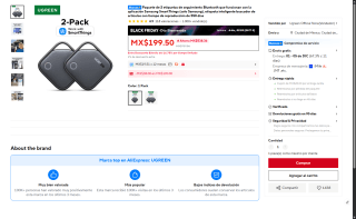 Etiquetas de seguimiento Bluetooth por $275 | AliExpress (Didi)