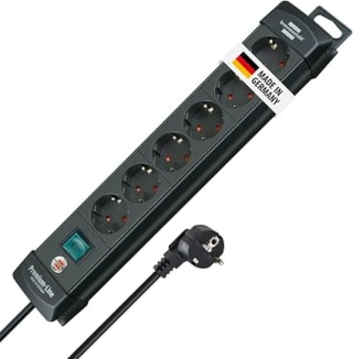 Brennenstuhl Premium-Line, 6-voudige stekkerdoos voor €13,77 bij Amazon