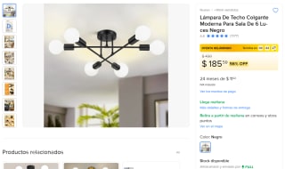 Lámpara de Techo 6 Luces por $186 | Mercado Libre