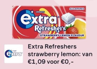 Extra Peperrmint/Spearmint kauwgom suikervrij gratis na cashback via Scoupy